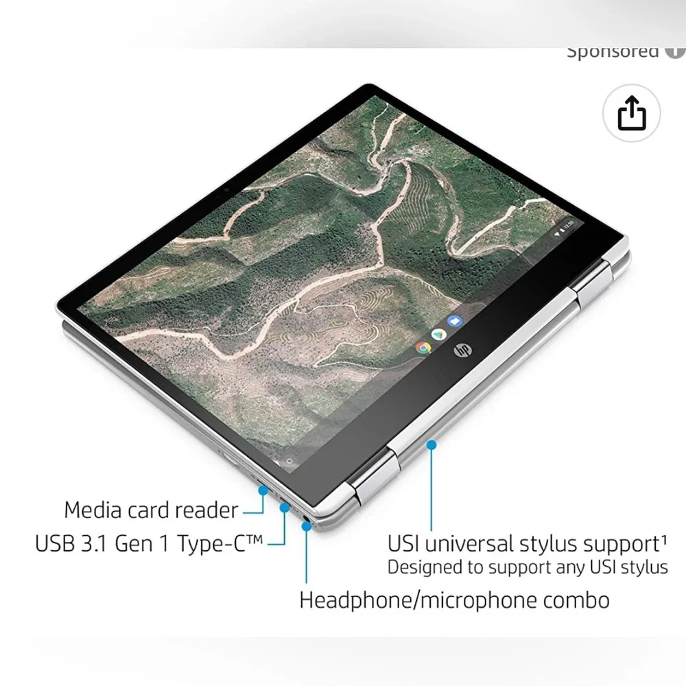 HP Chromebook x360 White